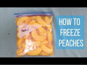 how to freeze peaches